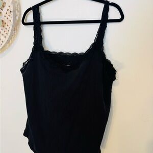 Maurices Black Lace Detail Chemise